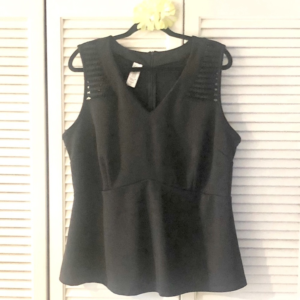 Simply Emma Black Blouse 1X